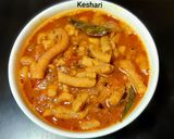 A picture of step 7 of Gathiya-tomato curry|moti sev -tamatar ki sabji.