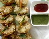 A picture of step 3 of Sabudana Vada.