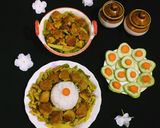 A picture of step 9 of Lentil Fritters in mix Vegetable Curry.