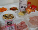 Foto del paso 1 de la receta: Arroz meloso de cerdo, mejillones y pollo