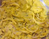 A picture of step 1 of Crispy onion pakora.