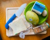 Hình bước làm 1 của món Bánh mì xoài trứng sữa - ăn dặm