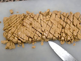 Flan de turrón