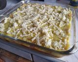 A picture of step 8 of Pastel de Causa.