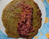 A picture of step 4 of Moong dal and sprouts Wrap.