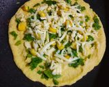 A picture of step 2 of Cheese Corn Dosa Sandwich.