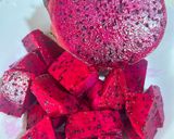 Gambar langkah 1 resipi Sambal buah naga.