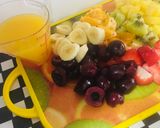 Foto del paso 1 de la receta: Macedonia de Frutas con Zumo de Naranjas 🍓🍒🍓🍌🍊🍍🍋🥝🌺