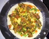 A picture of step 1 of Simple Chicken PIZZA(No Oven).