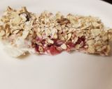 A picture of step 4 of My Strawberry no bake cereal bars. 😁.