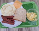 A picture of step 2 of Sausage Sandwich.