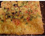 A picture of step 4 of Veggie Pizza#mycookbook.