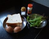 A picture of step 1 of Egg n Spinach Bites#breakfastideas.
