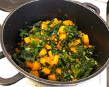 A picture of step 2 of Butternut Squash, Kale and Chickpea Soup.