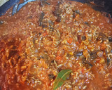 Foto del paso 2 de la receta: Pasta de espinacas y salsa ragù con callampas secas