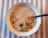 Tárkonyos tejszínes zöldségleves recept fázis 3 fotója