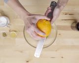 A picture of step 1 of Orange vinaigrette.