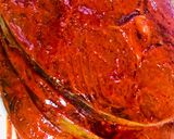 A picture of step 2 of Fried king fish.