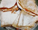 Foto del passaggio 9 della ricetta Crepes alle pesche e amaretti