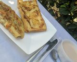 A picture of step 8 of French toast, omelette and tea.