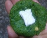 A picture of step 4 of Spinach chana tikki mini burger.