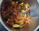A picture of step 3 of Amritsari chicken masala.