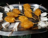 A picture of step 11 of French fries corn potato paneer drum stick.