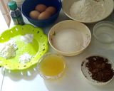 A picture of step 1 of Chocolate cake.