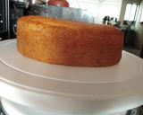 A picture of step 5 of Eggless Strawberry Cake.