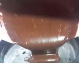 A picture of step 6 of Chocolate cake with ganache.