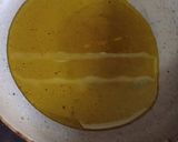 A picture of step 3 of Aaloo posto.