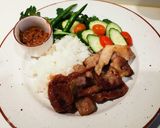 รูปขั้นตอนการทำที่ 5 ของ สันคอหมูอบจิ้มน้ำพริกปลาร้า #อาหารไทยง่ายๆ