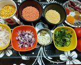 A picture of step 1 of Dhaba Style Lasooni Dal Palak.