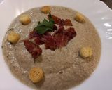 Pas rețetă Supă cremă de ciuperci cu bacon crocant 7 fotografie