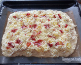 Foto del paso 9 de la receta: Masa Pizza sin gluten en Amasadora con pollo, piña, queso y mermelada