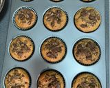 A picture of step 3 of Banana-chocolate protein muffins.