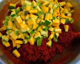 A picture of step 3 of Methi Aam Aachar (mango pickle).
