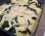 Une image de l'étape 5 de Gratin épinard chèvre.