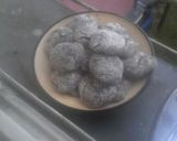 A picture of step 10 of 4 ingredient vegan cookies.