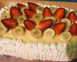 Vaníliás gyümölcstorta recept fázis 8 fotója