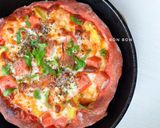 Hình bước làm 6 của món Pizza Tôm Thanh Cua Đế Củ Dền