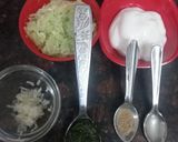 A picture of step 1 of Cucumber dip.