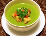 Zöldborsó krémleves recept fázis 5 fotója