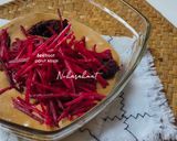Gambar langkah 7 resipi Kek Beetroot Madu Coklat.