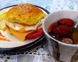 Hình bước làm 5 của món Pumpkin hambuger