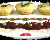 A picture of step 10 of Beetroot stuffed dhokla.