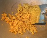 A picture of step 3 of Besan Ladoo.