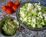 A picture of step 1 of Dal turai (Ridge gourd with chana Dal).
