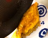 A picture of step 7 of Japanese Egg wrapped Fried Noodle(Omu Yakisoba).