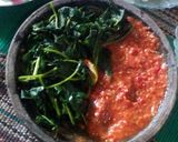 Foto langkah ke 2 dari resep Daun ketela with sambal bajak.